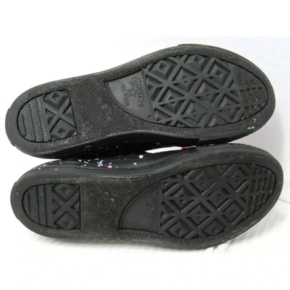 Converse Chuck Taylor All Star Shoes Confetti High Top Lace Up Sneakers Junior - Picture 7 of 9